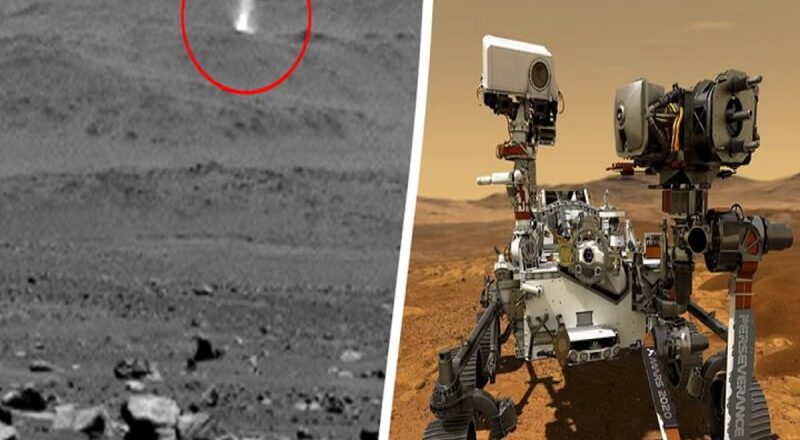 Perseverance Rover Captures 1.2-Mile-High Dust Devil in Action on Mars